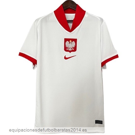 Nuevo Tailandia 1ª Camiseta Polonia 2024 Blanco Baratas
